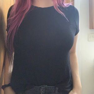 Basic black tee